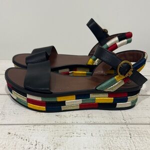 Tory Burch Multicolor Platform Sandals